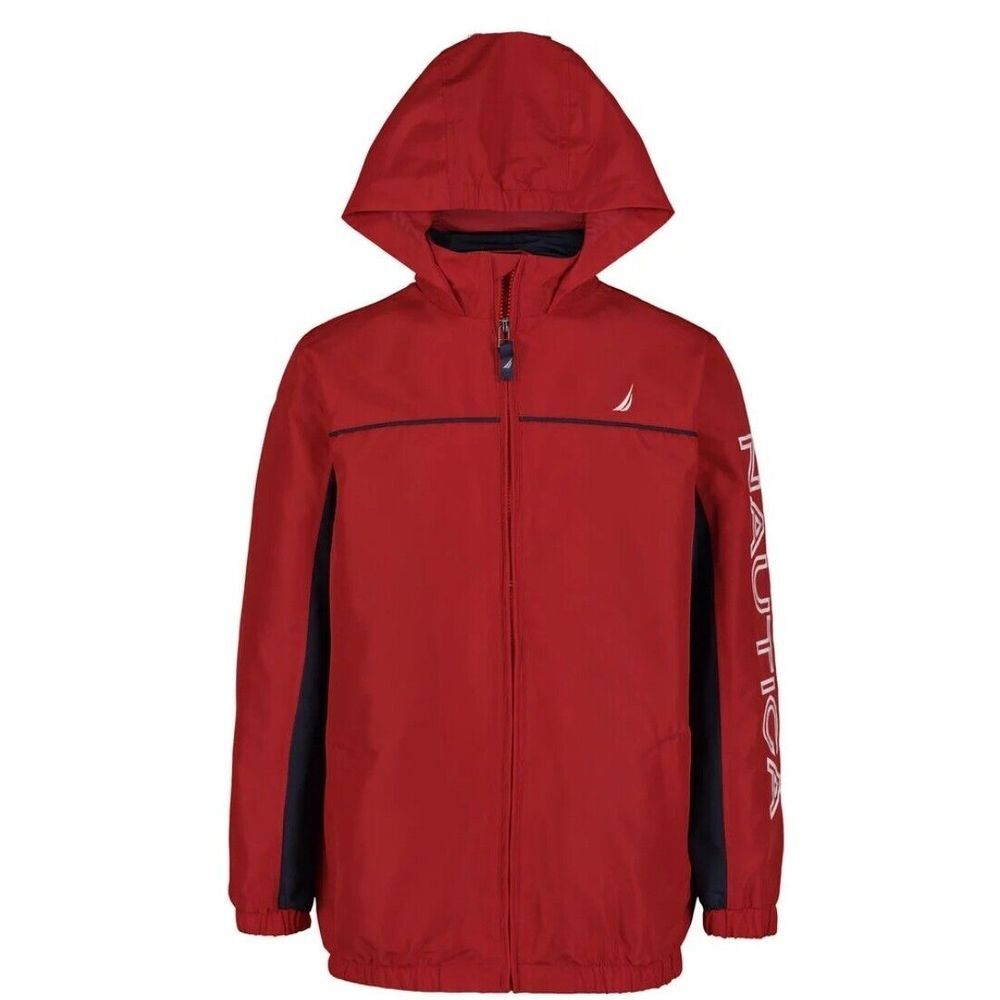 Brand New with Tag Nautica Red Windbreaker Jackets Boys Sizes S(8)‎ - L(14-16)